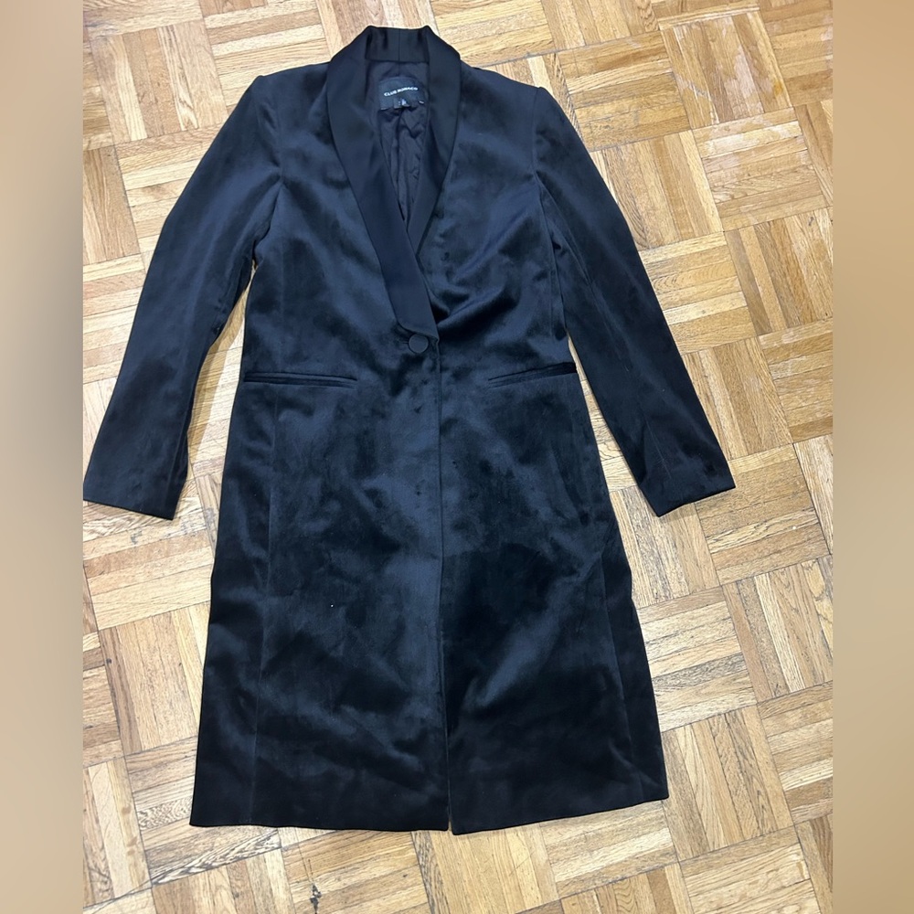 Club Monaco velvet blazer jacket size XS